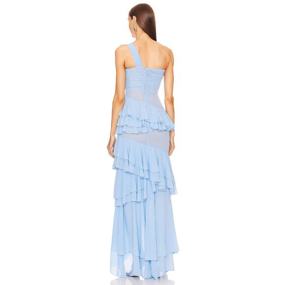 Michael Costello x REVOLVE Ariella Maxi Dress in Baby Blue Size XXS $358 - Picture 3 of 12